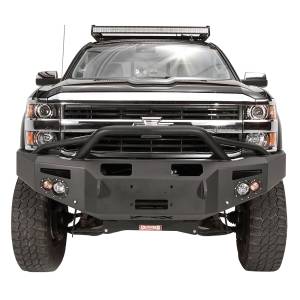 Fab Fours CH14-C3052-1 Premium Winch Front Bumper with Pre-Runner Guard for Chevy Silverado 2500/3500 2015-2019