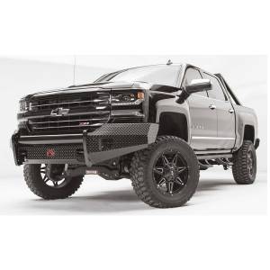 Fab Fours - Fab Fours CS16-K3861-1 Black Steel Front Bumper for Chevy Silverado 1500 2016-2018 - Image 2