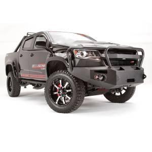 Fab Fours - Fab Fours CC15-H3350-1 Premium Winch Front Bumper with Grille Guard for Chevy Colorado 2015-2019 - Image 3