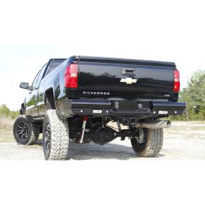Fab Fours - Fab Fours CH14-T3050-1 Black Steel Rear Bumper for GMC Sierra 2500/3500 2015-2019 - Image 3