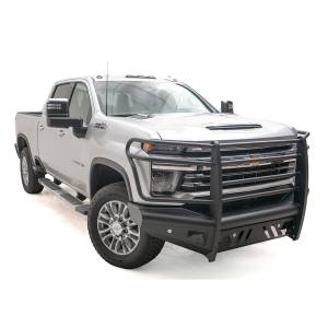Fab Fours - Fab Fours CH20-Q4960-1 Black Steel Elite Smooth Front Bumper with Grille Guard for Chevy Silverado 2500/3500 2020-2021 - Image 2