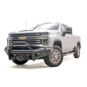 Fab Fours - Fab Fours CH20-Q4961-1 Black Steel Elite Smooth Front Bumper for Chevy Silverado 2500/3500 2020-2021 - Image 2