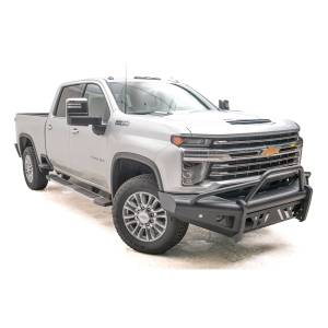 Fab Fours - Fab Fours CH20-Q4961-1 Black Steel Elite Smooth Front Bumper for Chevy Silverado 2500/3500 2020-2021 - Image 3