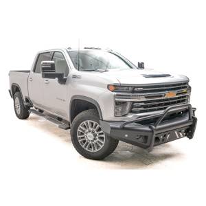 Fab Fours - Fab Fours CH20-Q4962-1 Black Steel Elite Smooth Front Bumper with Pre-Runner Guard for Chevy Silverado 2500/3500 2020-2021 - Image 2