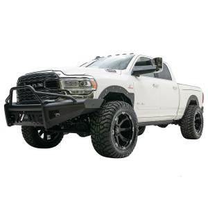 Fab Fours - Fab Fours DR19-Q4462-1 Black Steel Elite Smooth Front Bumper with Pre-Runner Guard for Dodge Ram 2500/3500 2019-2021 - Image 3