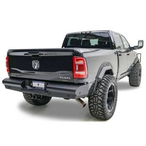 Fab Fours - Fab Fours DR19-U4450-1 Black Steel Elite Smooth Rear Bumper For Dodge Ram 2500/3500 2018-2020 - Image 2