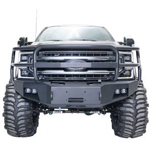Fab Fours FS17-A4160-1 Winch Front Bumper with Grille Guard for Ford F250/F350 2017-2021