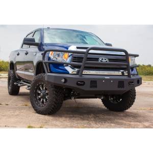 Tough Country - Tough Country EFR0714TALWFS Evolution Front Bumper with Full Top Grille Guard and Sensor Holes for Toyota Tundra 2014-2018 - Image 2