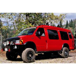 Aluminess - Aluminess 210001 Front Bumper with Brush Guard for Ford Econoline Van 1992-2007 - Image 4