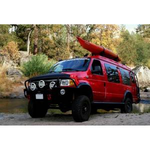 Aluminess - Aluminess 210001 Front Bumper with Brush Guard for Ford Econoline Van 1992-2007 - Image 5