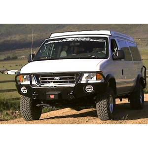 Aluminess - Aluminess 210001 Front Bumper with Brush Guard for Ford Econoline Van 1992-2007 - Image 6
