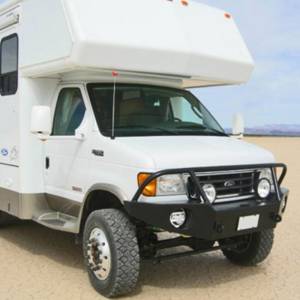 Aluminess - Aluminess 210001 Front Bumper with Brush Guard for Ford Econoline Van 1992-2007 - Image 11