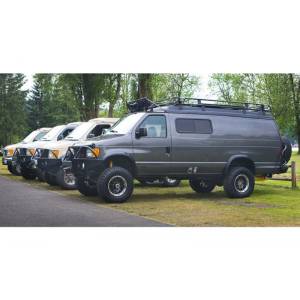 Aluminess - Aluminess 210001 Front Bumper with Brush Guard for Ford Econoline Van 1992-2007 - Image 13