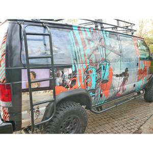 Aluminess - Aluminess 210027 Nerf Bars for Ford Econoline Van 1992-2014 - Image 5