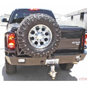 Aluminess - Aluminess 210033 Rear Bumper with Tire Rack and Box Rack Swing Arm for Dodge Ram 2500/3500 2006-2009 - Image 3