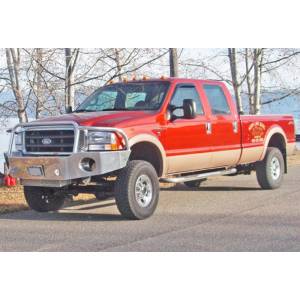 Aluminess - Aluminess 210039 Front Bumper with Brush Guard for Ford Excursion 1999-2005 - Image 3