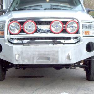Aluminess - Aluminess 210040 Front Bumper with Brush Guard for Ford F250/F350 2005-2007 - Image 3