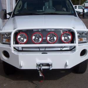 Aluminess - Aluminess 210040 Front Bumper with Brush Guard for Ford F250/F350 2005-2007 - Image 4