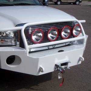 Aluminess - Aluminess 210040 Front Bumper with Brush Guard for Ford F250/F350 2005-2007 - Image 5