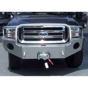 Aluminess - Aluminess 210040 Front Bumper with Brush Guard for Ford F250/F350 2005-2007 - Image 6