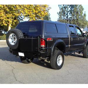 Aluminess - Aluminess 210042 Rear Bumper with Brush Guard and Swing Arm for Ford F250/F350 1999-2016 - Image 3