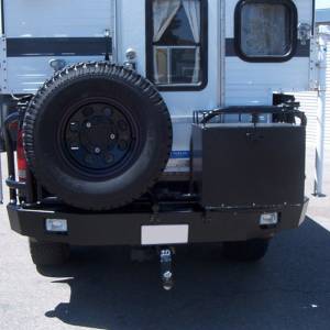 Aluminess - Aluminess 210042 Rear Bumper with Brush Guard and Swing Arm for Ford F250/F350 1999-2016 - Image 5