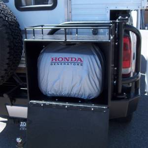 Aluminess - Aluminess 210042 Rear Bumper with Brush Guard and Swing Arm for Ford F250/F350 1999-2016 - Image 6