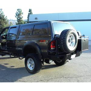 Aluminess - Aluminess 210042 Rear Bumper with Brush Guard and Swing Arm for Ford F250/F350 1999-2016 - Image 8