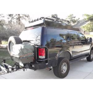 Aluminess - Aluminess 210043 Rear Bumper with Brush Guard and Swing Arm for Ford Excursion 1999-2005 - Image 2
