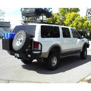 Aluminess - Aluminess 210043 Rear Bumper with Brush Guard and Swing Arm for Ford Excursion 1999-2005 - Image 3