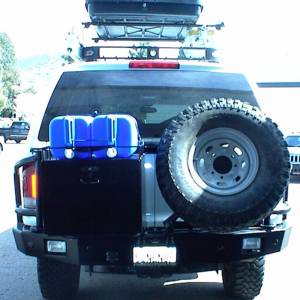 Aluminess - Aluminess 210043 Rear Bumper with Brush Guard and Swing Arm for Ford Excursion 1999-2005 - Image 5