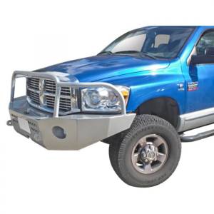Aluminess - Aluminess 210046 Front Bumper with Brush Guard for Dodge Ram 2500/3500 2006-2009 - Image 2