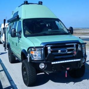 Aluminess - Aluminess 210048 Front Bumper with Brush Guard for Ford Econoline Van 2008-2014 - Image 9