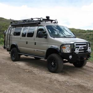 Aluminess - Aluminess 210048 Front Bumper with Brush Guard for Ford Econoline Van 2008-2014 - Image 11