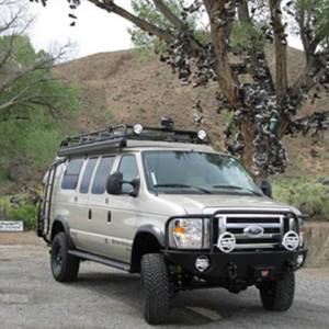 Aluminess - Aluminess 210048 Front Bumper with Brush Guard for Ford Econoline Van 2008-2014 - Image 12