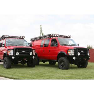 Aluminess - Aluminess 210048 Front Bumper with Brush Guard for Ford Econoline Van 2008-2014 - Image 14