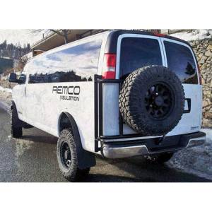 Aluminess - Aluminess 210057 Tire Rack for Chevy Express/GMC Savana Van 2003-2020 - Image 2
