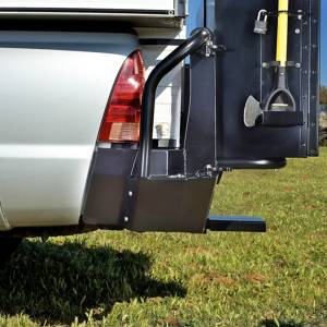 Aluminess - Aluminess 210058 Rear Bumper with Brush Guard and Swing Arm (No Hitch) for Toyota Tacoma 2005-2015 - Image 3