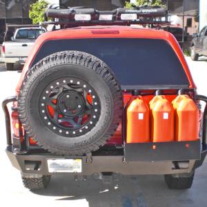 Aluminess - Aluminess 210059 Rear Bumper with Brush Guard and Swing Arm (No Hitch) for Toyota Tacoma 2005-2015 - Image 2