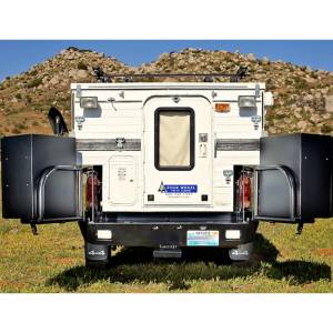 Aluminess - Aluminess 210059 Rear Bumper with Brush Guard and Swing Arm (No Hitch) for Toyota Tacoma 2005-2015 - Image 3