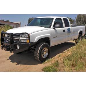 Aluminess - Aluminess 210089 Front Bumper with Brush Guard for Chevy Silverado 2500/3500 2003-2007 - Image 2