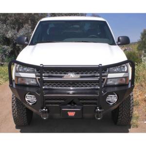 Aluminess - Aluminess 210089 Front Bumper with Brush Guard for Chevy Silverado 2500/3500 2003-2007 - Image 3