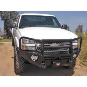 Aluminess - Aluminess 210089 Front Bumper with Brush Guard for Chevy Silverado 2500/3500 2003-2007 - Image 4