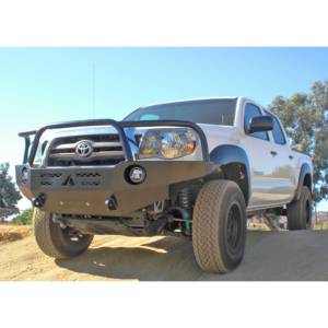 Aluminess - Aluminess 210099 Front Bumper with Brush Guard for Toyota Tacoma 2005-2011 - Image 2