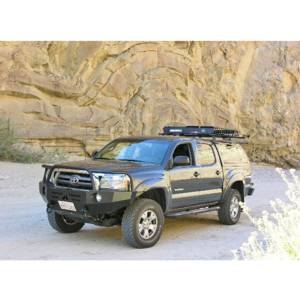 Aluminess - Aluminess 210099 Front Bumper with Brush Guard for Toyota Tacoma 2005-2011 - Image 5