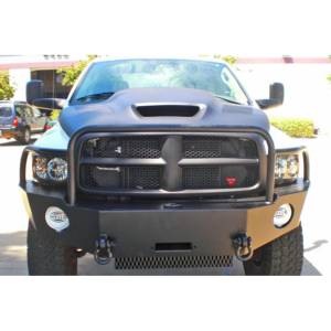 Aluminess - Aluminess 210115 Front Bumper with Brush Guard for Dodge Ram 2500/3500 2003-2005 - Image 4