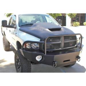 Aluminess - Aluminess 210115 Front Bumper with Brush Guard for Dodge Ram 2500/3500 2003-2005 - Image 5