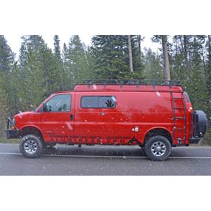 Aluminess - Aluminess 210163 Driver Side Ladder for Chevy Express Van 2003-2020 - Image 4