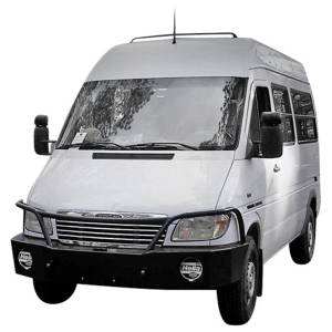 Aluminess - Aluminess 210164 Non Winch Front Bumper with Brush Guard for Mercedes Sprinter 2003-2006 - Image 2