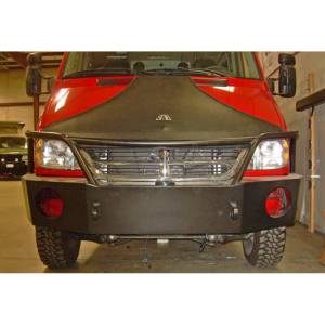 Aluminess - Aluminess 210164 Non Winch Front Bumper with Brush Guard for Mercedes Sprinter 2003-2006 - Image 5